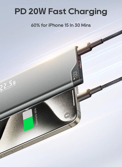 22.5W Power Bank 10000mAh Portable Fast Charger