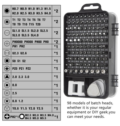 Ultimate 115-in-1 Precision Screwdriver Set